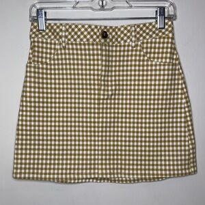 Kendal & Kylie Gingham Checkered Skirt